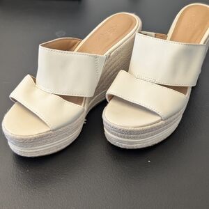 Crown Vintage Off-White Espadrille Wedge